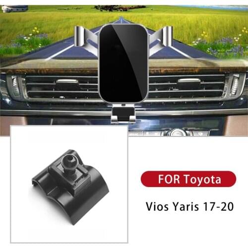 For Toyota Vios Yairs 2017 2018 2019 2020 Car Mobile Phone Holder For Xiaomi Huawei Smartphone Car Bracket Cell In Dashboard