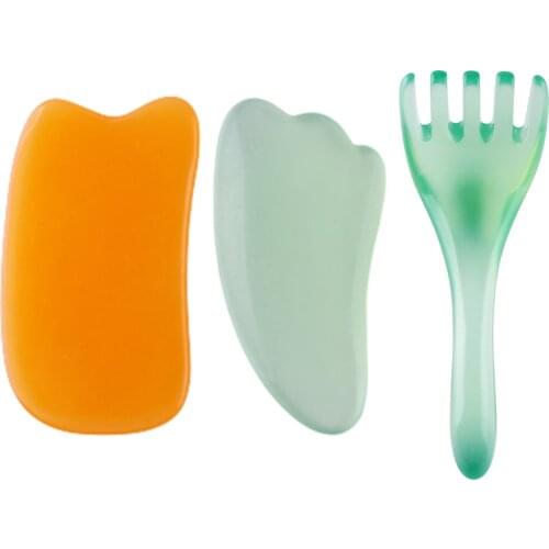 Gua Sha Scraper Massager For Face Body Massager Guasha Board SPA 5 Teeth Scraper Eye Neck Wrinkle Massager массажер для лица