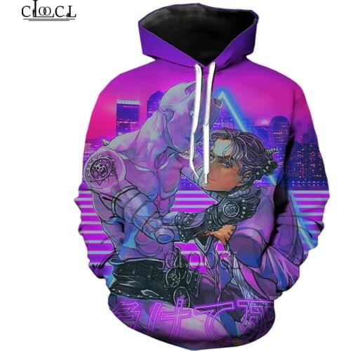 HX Newest Anime JoJos Bizarre Adventure Hoodie Men Women 3D Print Fashion Harajuku Casual Hoodies Tracksuit Drop Shipping