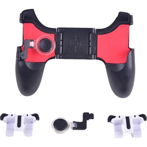 New 6-in-1 Mobile Game Handle Joysticks Trigger Four-finger Controller PUBG Gaming Gadget Gamepad Joystick For IPhone Android