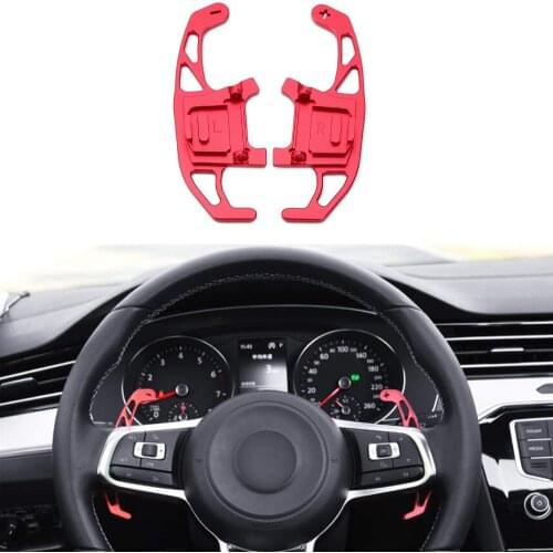 Steering Wheel Shift Paddles Shifters Replacement Kit RED for VW Volkswagen Golf MK7 GTI R R-line Scirocco 2014-2019