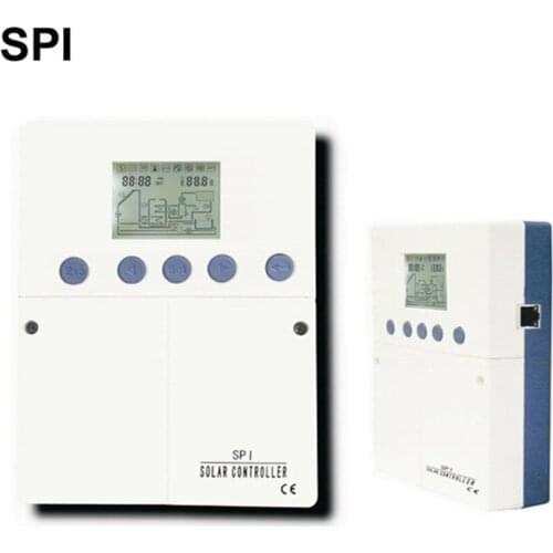 SPI solar water heater controller,LCD display,4 sensors input,4 outputs,6application systems