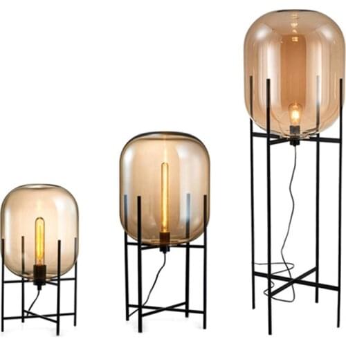 Creative Northern European post modern glass globe table lamp light fixture E27 for foyer living room hotel decorative desk lamp