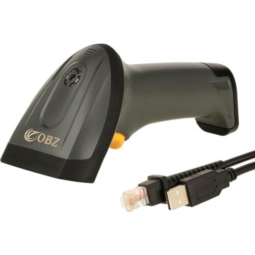 OBZ 1D Laser Handheld Barcode Scanner with USB RS232 Interface for Scanning All Kinds of 1D Bar Code