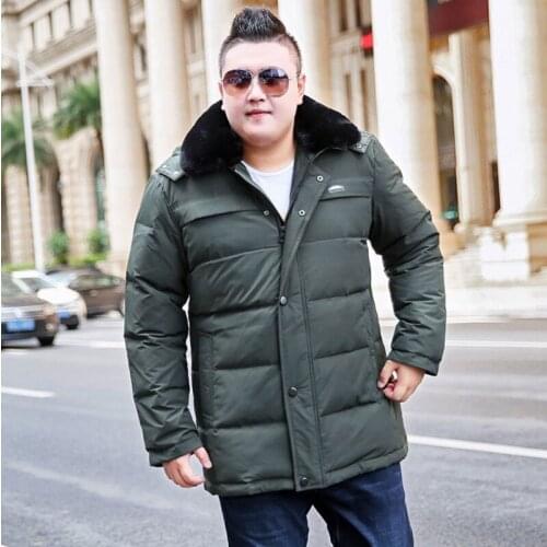 New Large size Cotton Mens Long Extra Large size Hooded Park Fashion Warm jacket Suitable for 165kg Mens jacket More Size 10XL