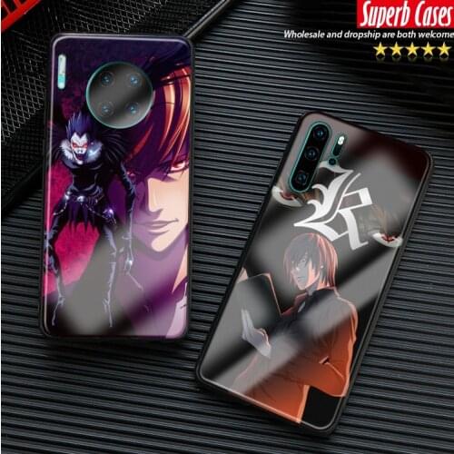 Light Yagami Kira For Huawei Honor V Mate P 9 10 20 30 Lite Pro Plus Nova 2 3 4 5 soft silicone glass phone case cover shell