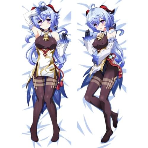 Newly Design Hot Game Genshin Genshin Impact Ganyu Anime Dakimakura Body Pillow Cover Bedding Pillowcases Body Pillow Cover Pill