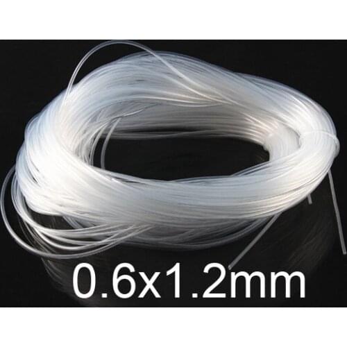 0.6x1.2mm 0.6mm 1.2mm Transparent silica gel tube food grade silicone tube lucency silicon hose FDA tasteless capillary tubing