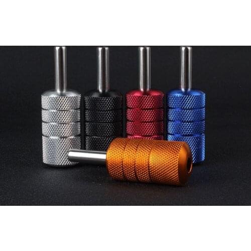 Recommend!!! 22mm Aluminum Alloy Tattoo Grips Tube With Back Stem Self-Locked Tattoo Handle Machine Kit Gun Tattoo Accessories