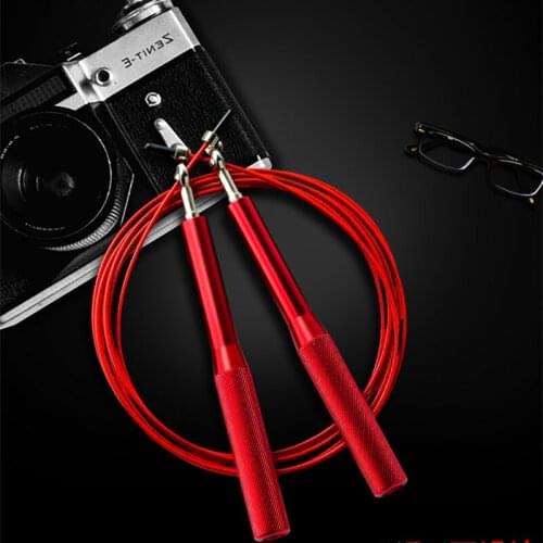 Adult Fitness Crossfit Bearing Skipping Jump Rope Handle Professional Student Racing Training Workout Aluminum Alloy Speed Wire