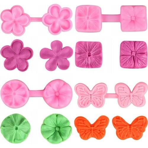 Plum Blossom Silicone Mold Flower Fondant Mould Wedding Cake Decorating Tools Chocolate Mold