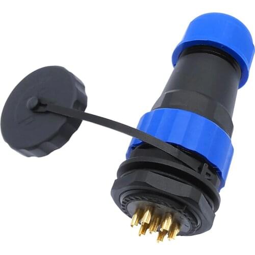 SP28 Straight waterproof IP68 connector 2 pin 3/4/5/6/7/9/10/12/14/16/19/22/24/26Pin Threaded socket
