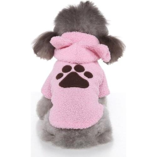 Cute Plush Pet Dog Clothes Velvet Warm Clothes Winter Fleece Dog Clothes For Small And Medium Dogs Chihuahua Clothes S-XL