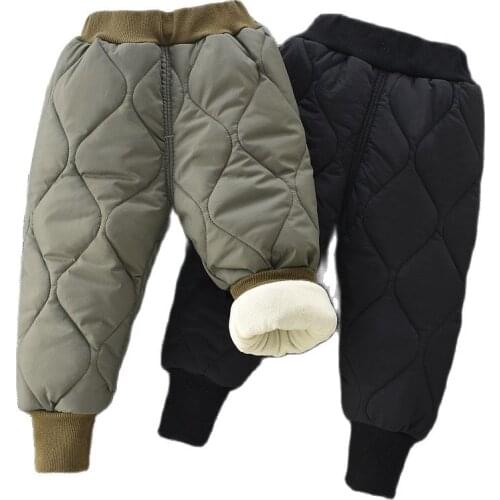 Boys Warm Thicken Pants 2021Winter Baby Girls Children High Quality Corduroy Pant Clothing Boys Kids Trousers Pants1-6 years