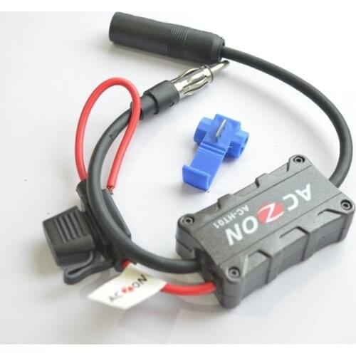 Universal Automobile Car FM Radio Stereo Antenna Signal Amplifier Booster