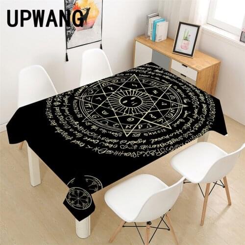 Magic Tarot Tablecloth 3D Printed Table Cover Rectangular Tablecloth Wedding Birthday Party Kitchen Home Decor