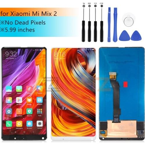 For Xiaomi Mi Mix 2 lcd display touch screen Digitizer Assembly screen Replacement for Xiaomi Mi Mix 2 with frame Repair Parts