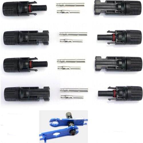 10pcs +2 wrenchs Waterproof IP67 Solar PV Connector Cable Coupler solar plug Male Female Used in Solar Panel connector