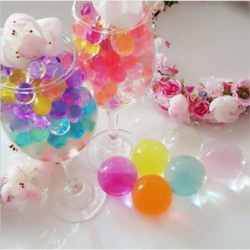 50 home decoration large hydrogel pearl large crystal mud mud hydrogel gel water beads mud ball wedding kids children toys