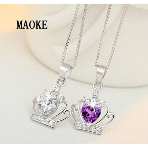 Promotion S925 SV Crown Princess Pendant Fashion Jewelry for Womens Fashion Gifts