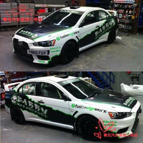 Car sticker FOR Mitsubishi EVO appearance decoration full body personality modified racing sticker decal
