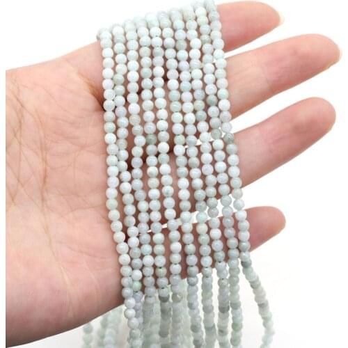 Natural Semi Precious Stone Beads Mini Emeraldes DIY For Making Necklaces And Bracelets 2/3/4 mm