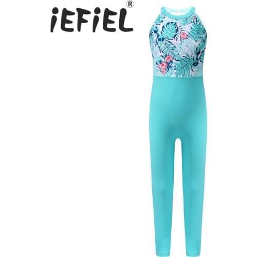 Kids Girls Children Ballet Dancewear Gymnastics Leotard Girls Ballet Dance Costume Workout Performance Leotard Jumpsuit Unitards