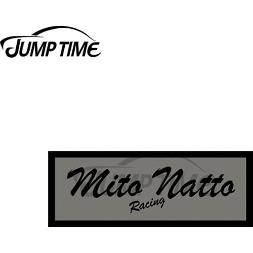 JumpTime 13 x 2.7cm For Mito Natto Racing Car Slap Decal Vinyl Scratch-proof Window Trunk Suitcase Snowboard Car Stickers