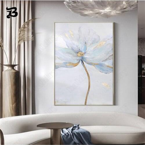 Canvas Painting Wall Art Beautiful Flowers Pictures Oil Painting Modern Abstract Posters Prints for Living Room Wall Decoration