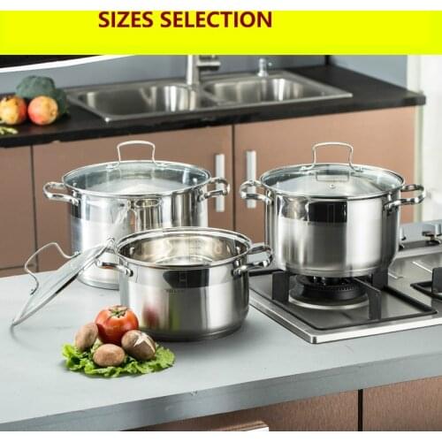 Kitchen pots Hotpot Pot for Soup Induction pot Cookware Stock Pots Cookware Cook Pot Stainless Steel Casserole
