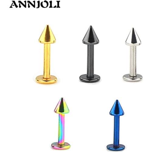 Low Price Promotion 1pc/bag Stainless Steel Nails Tapered Lip Nails Earrings Body Piercing Jewelry