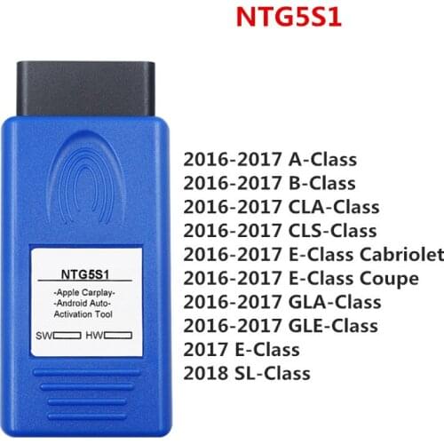NTG5S1 Carplay For Apple/Android Auto OBD2 Activation Tool NTG5 S1 Carplay Plug and Play For Mercedes For Benz For A/B/CLA Serie