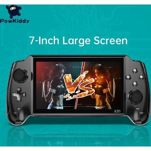 POWKIDDY X20 Portable Retro Handheld Video Game Console Bulit-in 3000 Game 7.0 Inch HD Screen Music/Video Player Childrens Gift