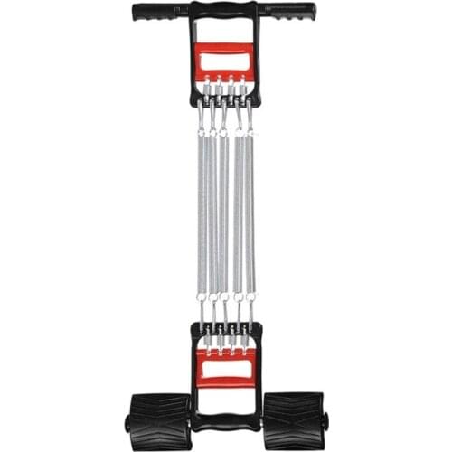 Indoor Spring Chest Developer Fitness Spring Exerciser Adjustable Weight Wall Pulley Multifunctional Grip Pedal Chest Expander