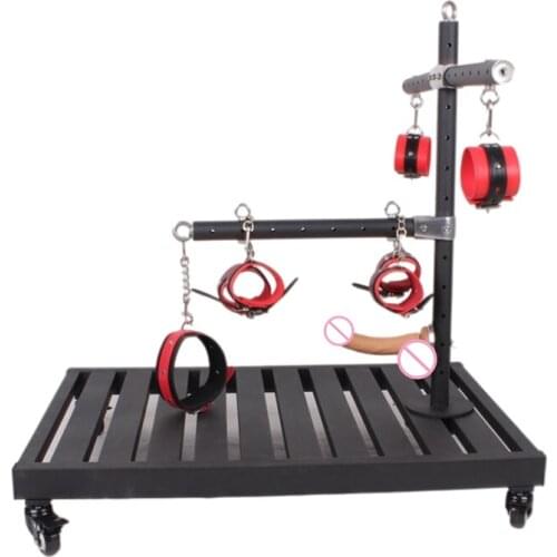 Adult Games Sex Equipment Slaves Restraints Collar Handcuffs Ankle Cuffs Bdsm Punishment Bondage Frame Erotic Sex Toys For Woman