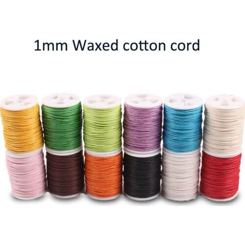 Mixed Color Waxed cotton Cord for DIY craft Wax Thread String Strap Necklace Rope For Jewelry Making DIY Bracelet Supplies