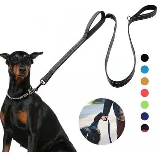 11 Colors Hands Free Dog Leash Waist Running Belt Dog Dual Handles Leash Reflective Strip Pet Training Rope For Medium Large Dog