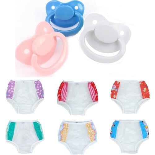 9PCS ABDL adult diapers 6Pcs full printed panties pvc reusable panties onesize sexy ladies panties ddlg3pcs adult paifiter