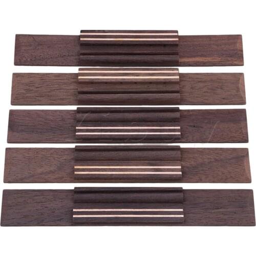 Yibuy Rosewood Guitar Bridge for Acoustic Classical Guitar Set of 5