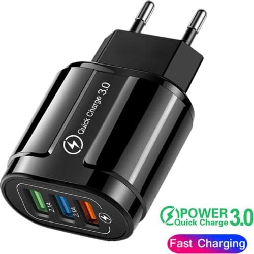Cargador Usb de carga rápida para teléfono móvil, adaptador de carga rápida para iphone 12 pro max 12 Mini Samsung S20 S10 Xiaom