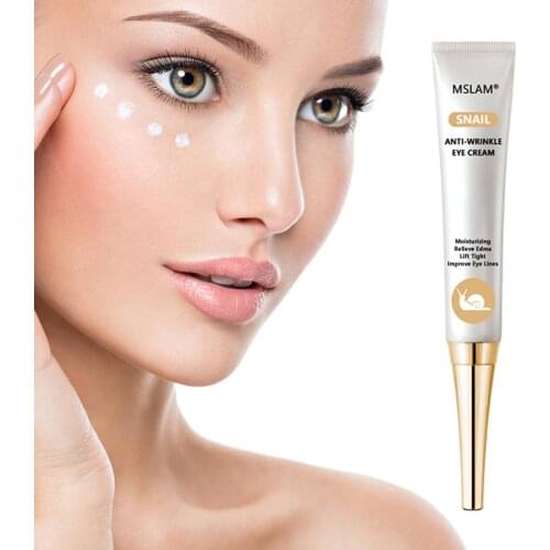 20g Snail Anti-Wrinkle Eye Cream Whitening Repairing Brightening Moisturizing Remove Eye Bags Firming Improve Dark Circles