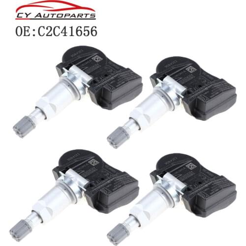 4PCS New TPMS Tire Pressure Monitoring Sensor For Jaguar 04-15 Xf Xfr X-Type Xk Xkr Xj8 Xjr C2C41656 4H231A159CE YB06T1D 315Mhz