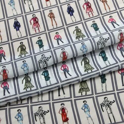 50*140cm Spring And Summer Cartoon Thin ChiffonFabric Printed Clothing Fabric Diy Seaside Holiday Dress Shirt Fabric Patchwork