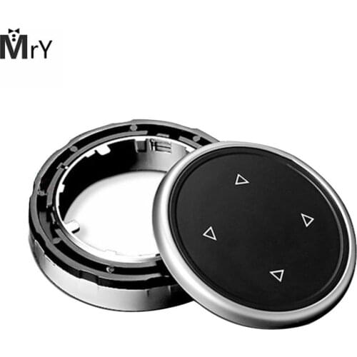 Big Multi Media Knob Cover Trim Black Button For BMW F10 F20 F30 iDrive Controller Only Black Button Car Multimedia Button Cover