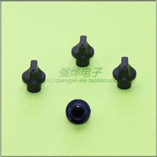 10 pieces 13*15.5MM black plastic knob potentiometer knob speed control knob flower shaft inner hole 6MM