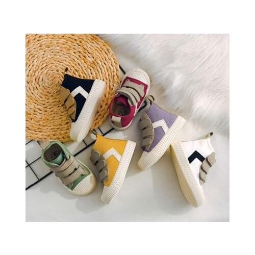 Children Unisex Casual Sports Shoes High Top Girls Canvas Shoes Student Sneakers For Boys Girls Toddler Canvas Shoes Size 22-31