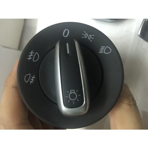 Chrome Headlight Fog Lights Width Lamp Switch Control Fit for VW Jetta Golf GTI MK5 6 Passat B6 Rabbit Tiguan EOS 5ND 941 431 A