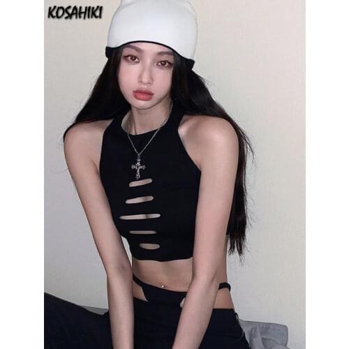 KOSAHIKI Women's Cropped Tank Tops