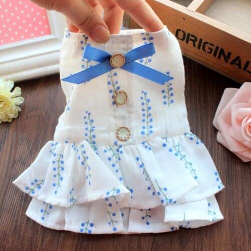 Summer Cat Dog Dress Puppy Skirt Small Dog Clothing Costumes Apparel Chihuahua Yorkshire Shih Tzu maltese Pomeranian Dog Clothes