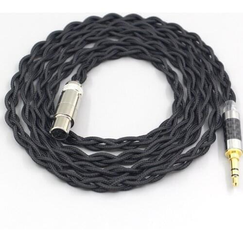 LN007457 Pure 99% Silver Inside Headphone Nylon Cable For Pioneer HDJ-2000 HDJ-2000MK2 ADL H118 ADL H128 reloop RHP-20 Earphone